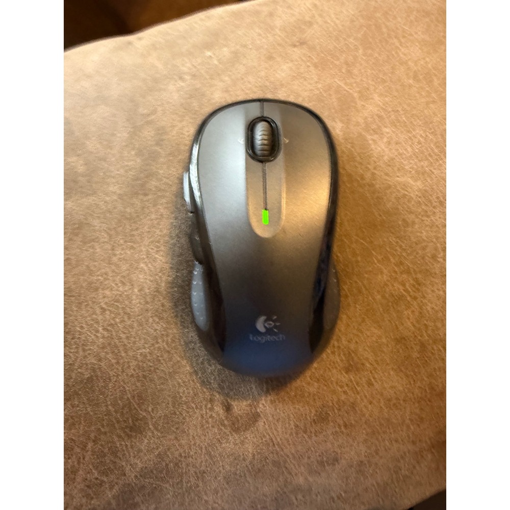 Logitech M510 Wireless Laser Mouse Gray Black 910-001822 Unifying Receiver